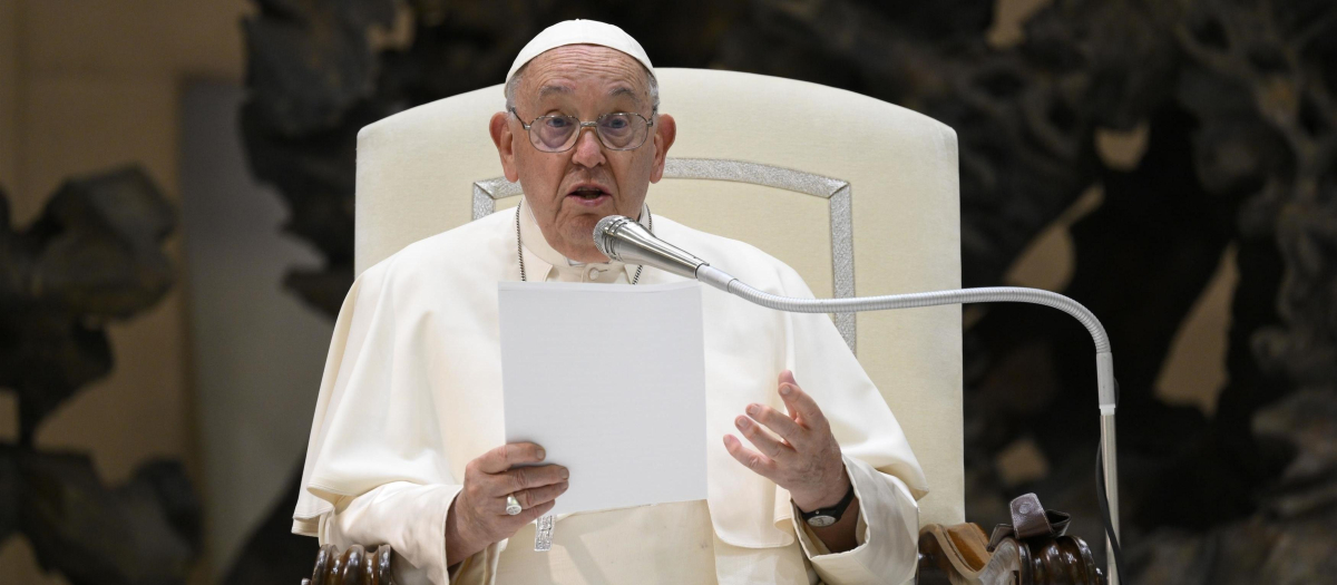 El Papa Francisco en una audiencia en el Aula Pablo VI del Vaticano