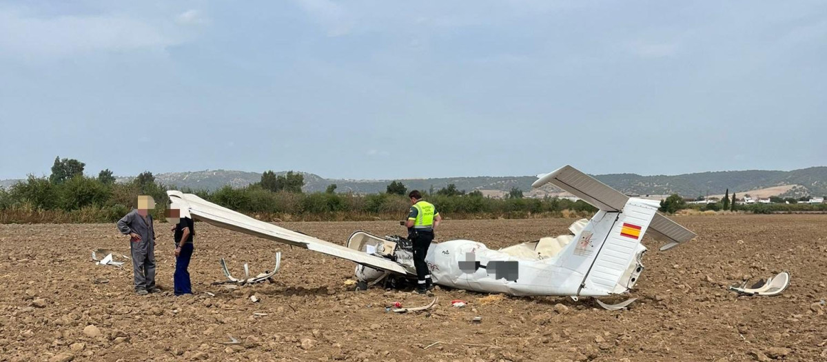 Avioneta siniestrada
