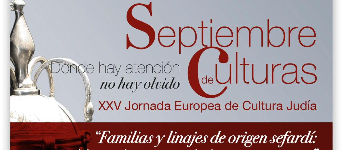 Cartel del programa Septiembre de Culturas organizado por la Casa de Sefarad