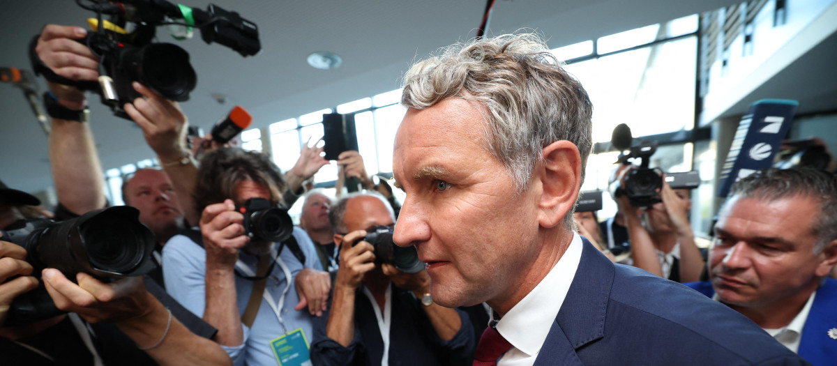 Björn Höcke, candidato de la AfD, ganador de los comicios en Turingia