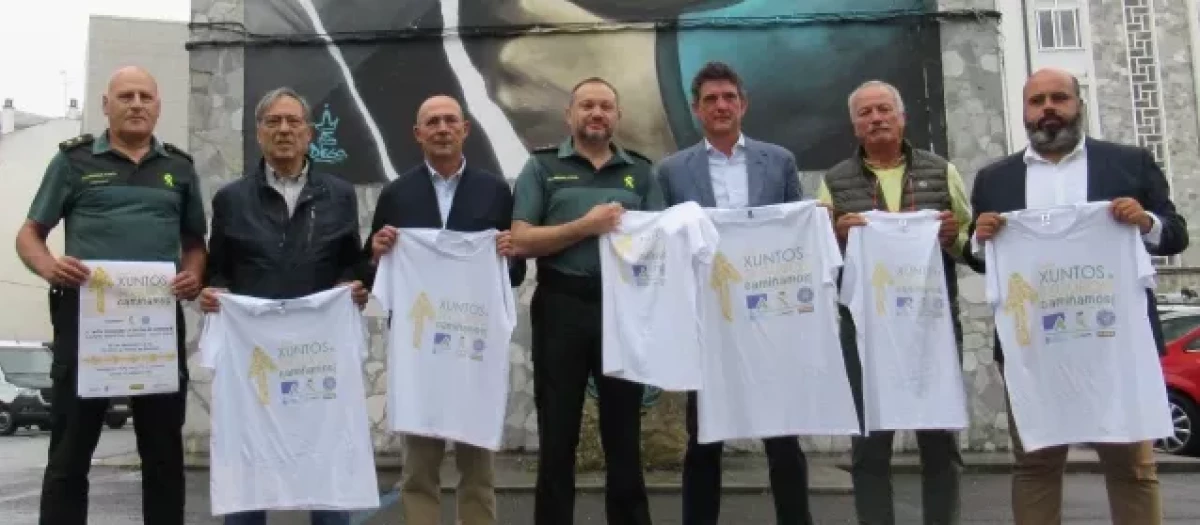 Presentación de la Ruta Solidaria de la Guardia Civil y la Asociación del Camino de Santiago de Lugo