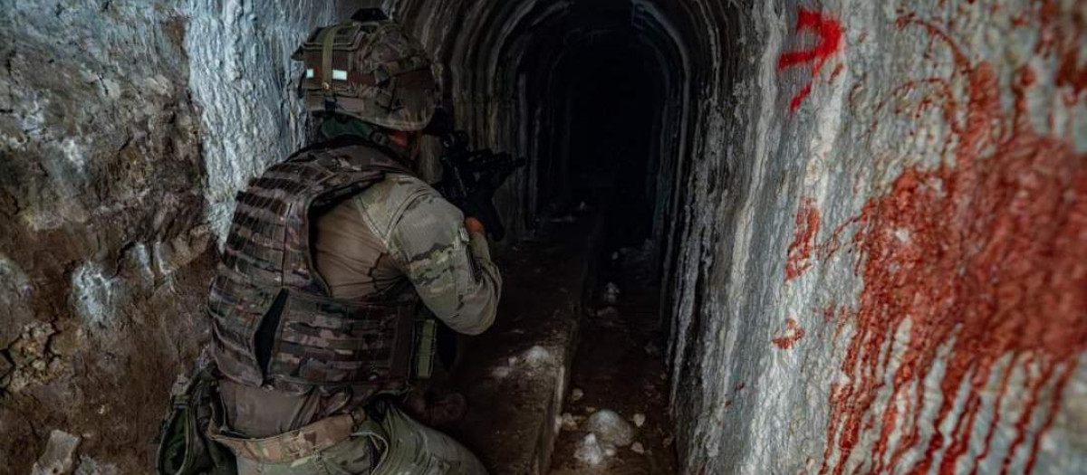 La Brigada Guzmán el Bueno X se adiestra en combate en subsuelo en el Fuerte San Cristóbal (Pamplona)