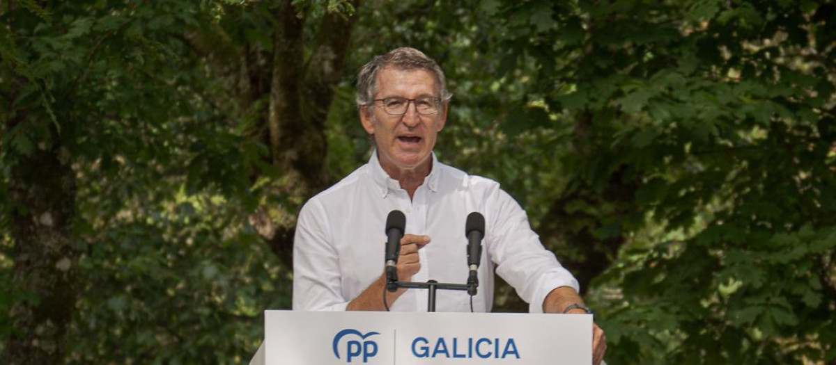 El presidente del PP, Alberto Núñez Feijóo