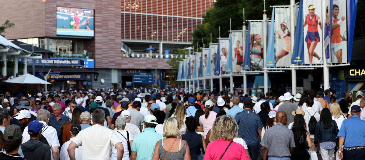 Aficionados entrando al US Open