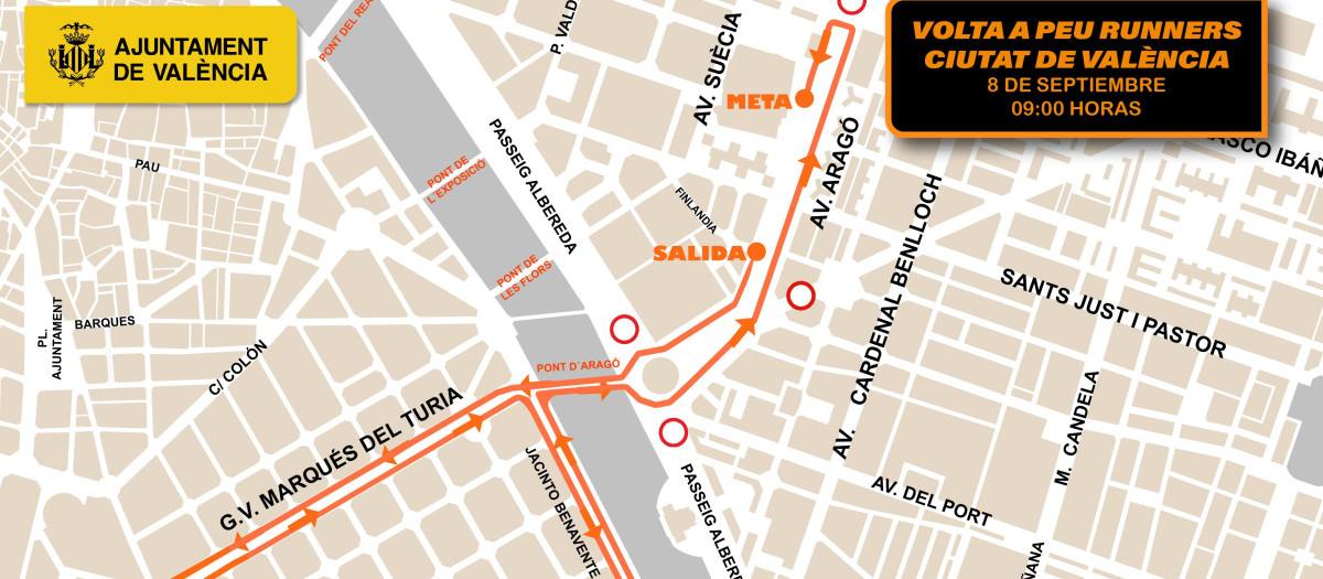 Restricciones al tráfico con motivo de la Volta a Peu de Valencia