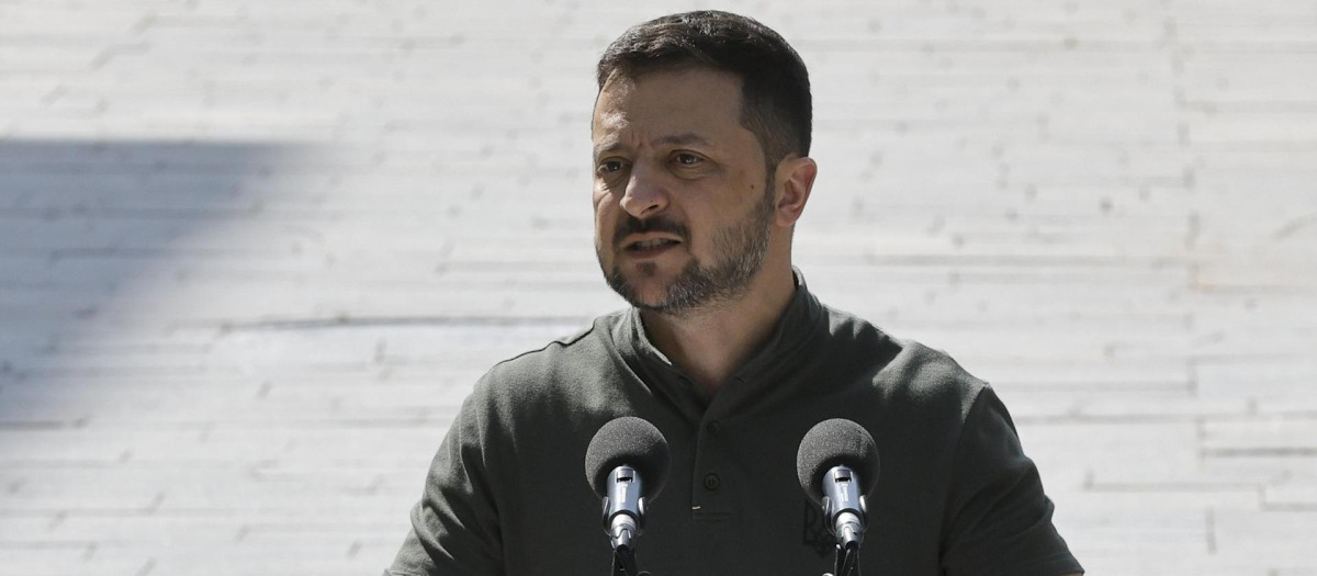 Volodímir Zelenski en su comparecencia después de su reunión en Kiev el 04 de septiembre