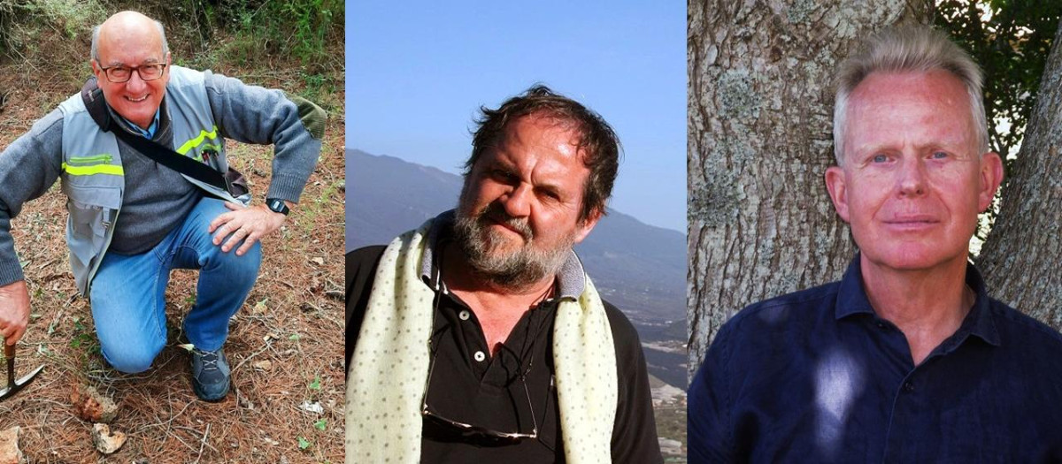 Los tres autores del libro