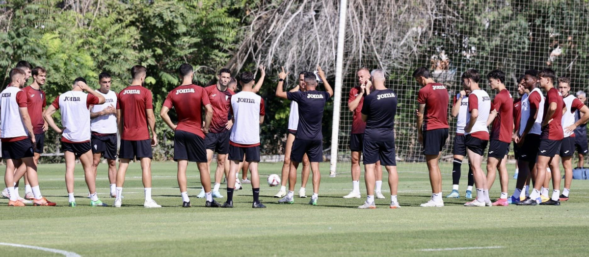 Entrenamiento del Córdoba CF de esta misma semana