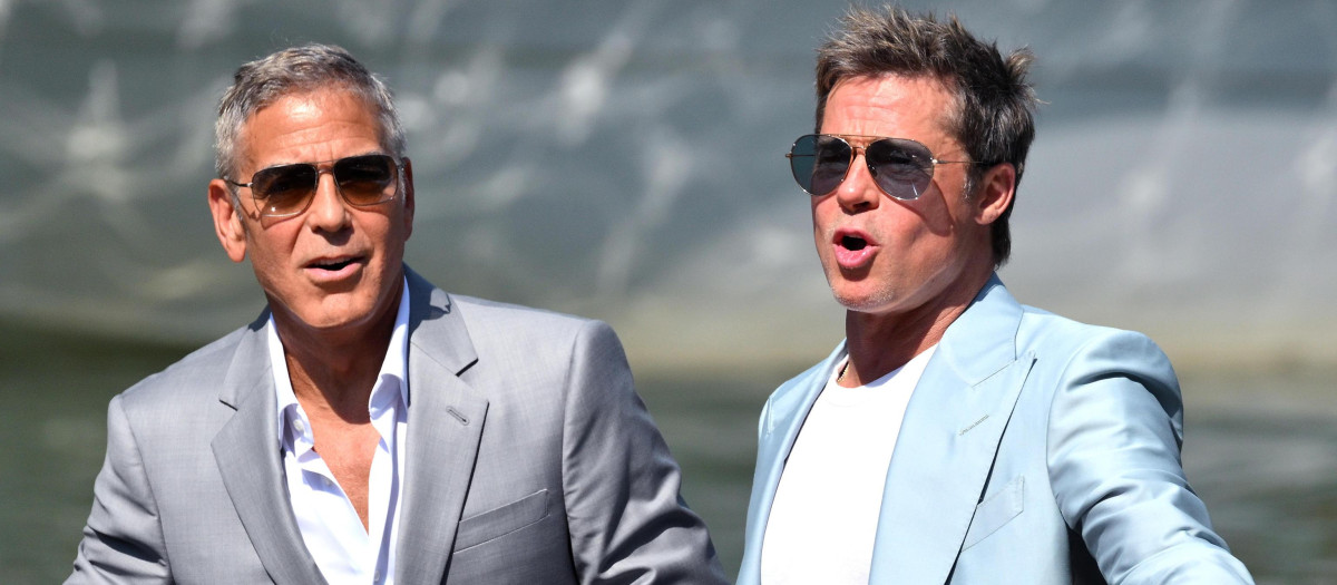 George Clooney y Brad Pitt, en el festival de Venecia