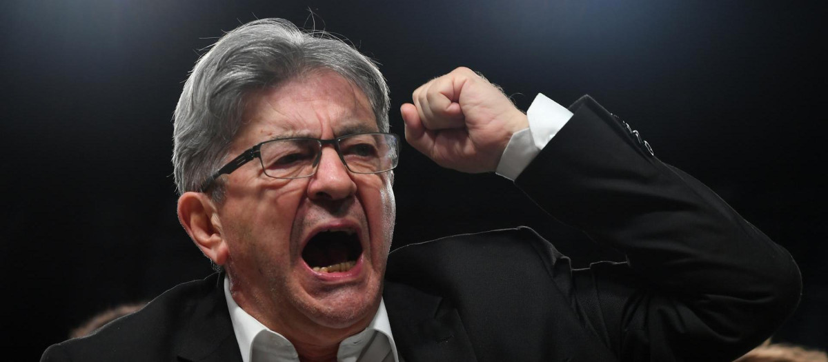 Jean-Luc Mélenchon, líder del partido de izquierda radical La Francia Insumisa, en París