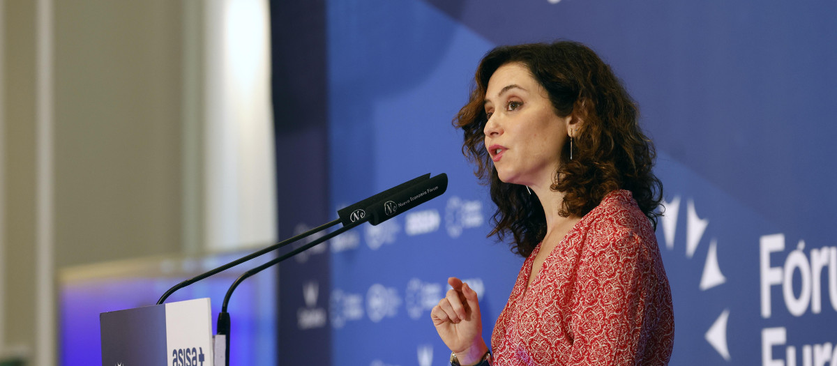 La presidenta de la Comunidad de Madrid, Isabel Díaz Ayuso