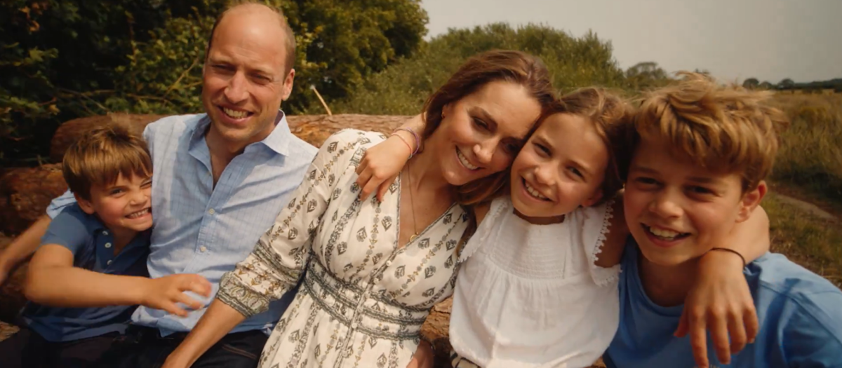 Kate Middleton, junto al Príncipe Guillermo y sus hijos