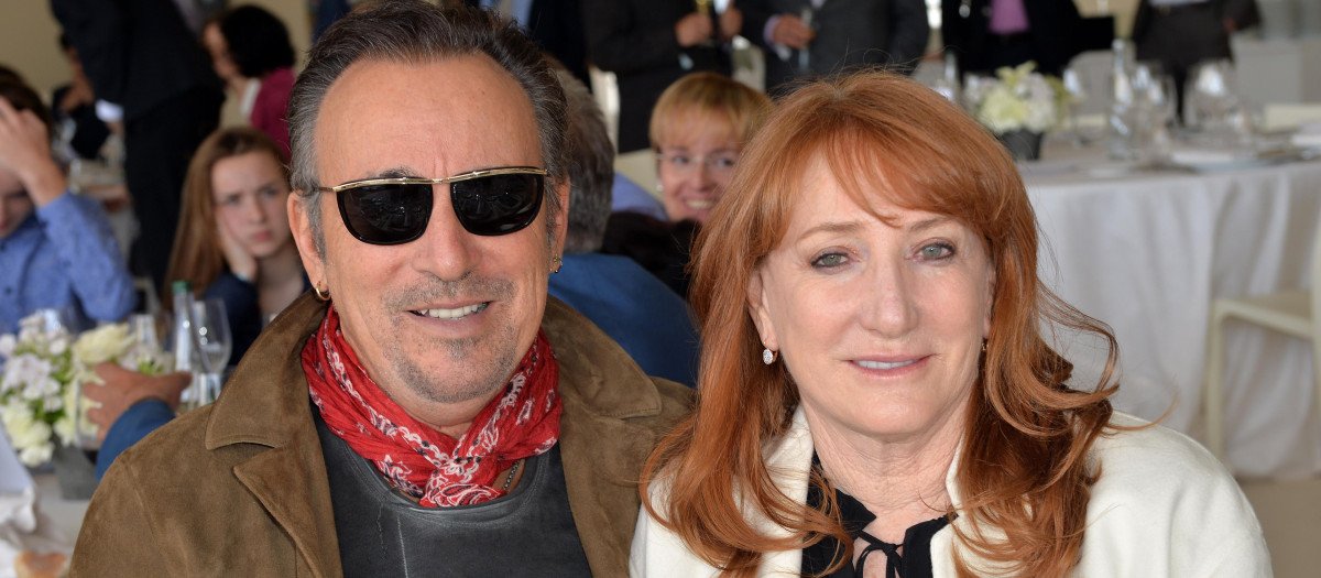 Bruce Springsteen y Patti Scialfa en París en 2016.