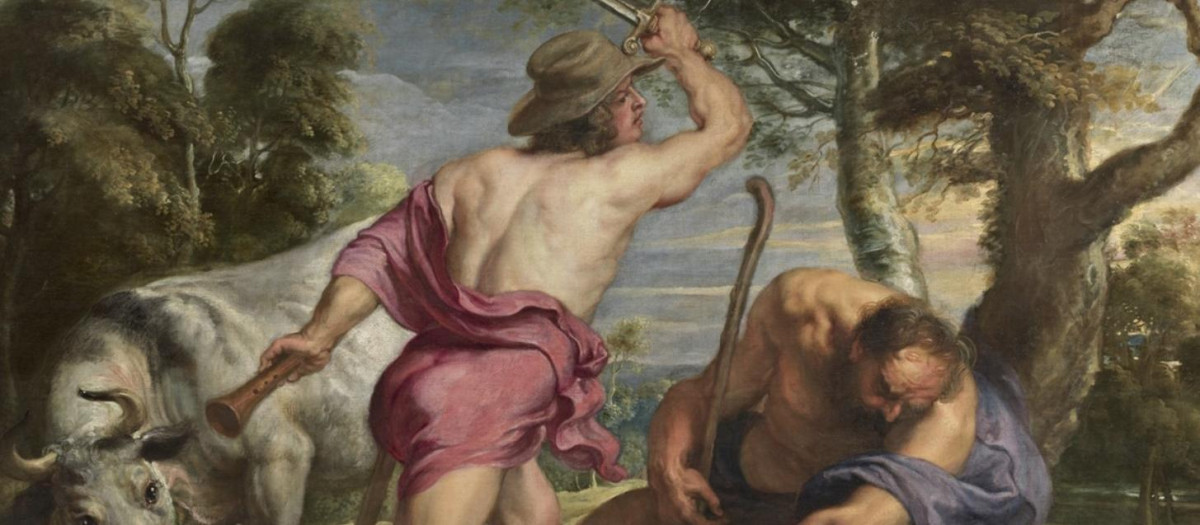 Detalle de Mercurio y Argos (1636-38) de Rubens