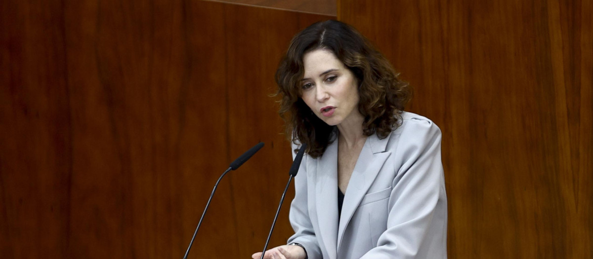 La presidenta de la Comunidad de Madrid, Isabel Díaz Ayuso
