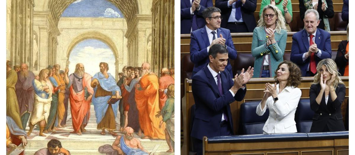 La escuela de Atenas y el Gobierno español en el Congreso