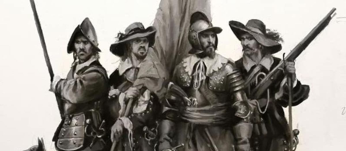 Boceto de la estatua de los Tercios españoles