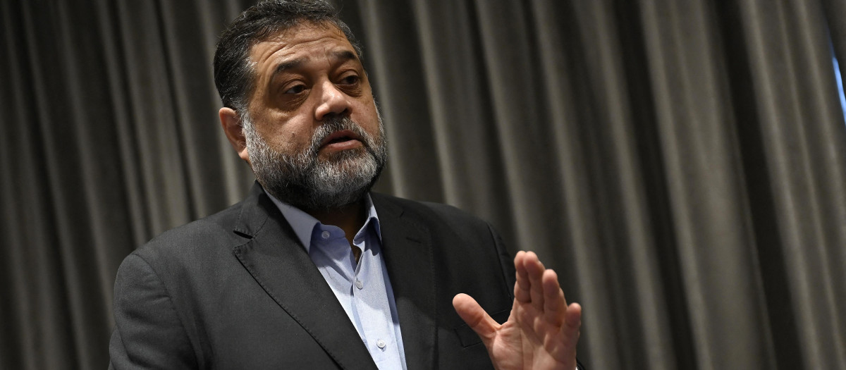 Osama Hamdan, funcionario de Hamás, en una entrevista en Estambul el 15 de septiembre