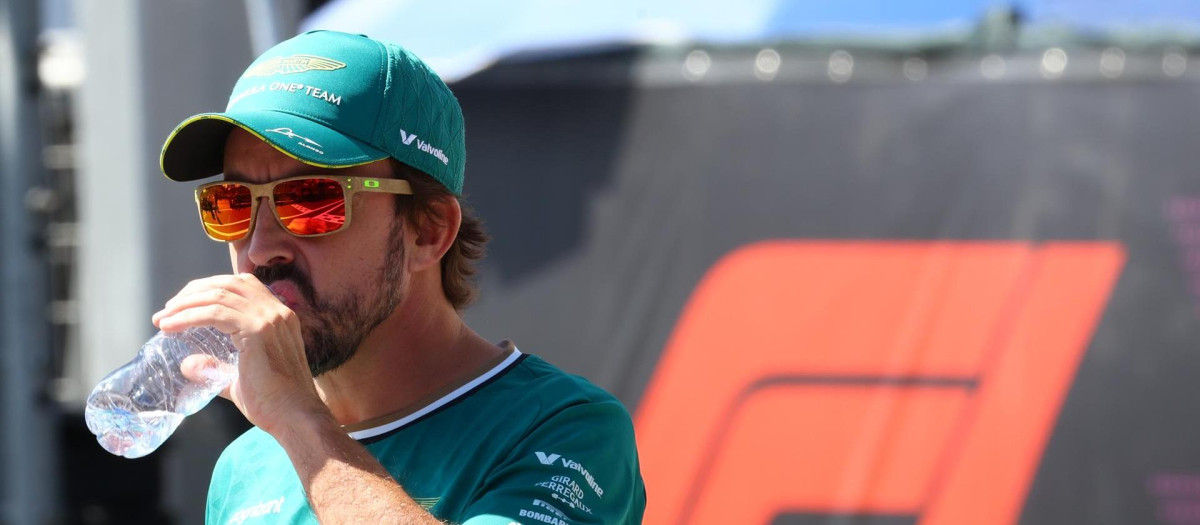 Fernando Alonso, en el Gran Premio de Bakú