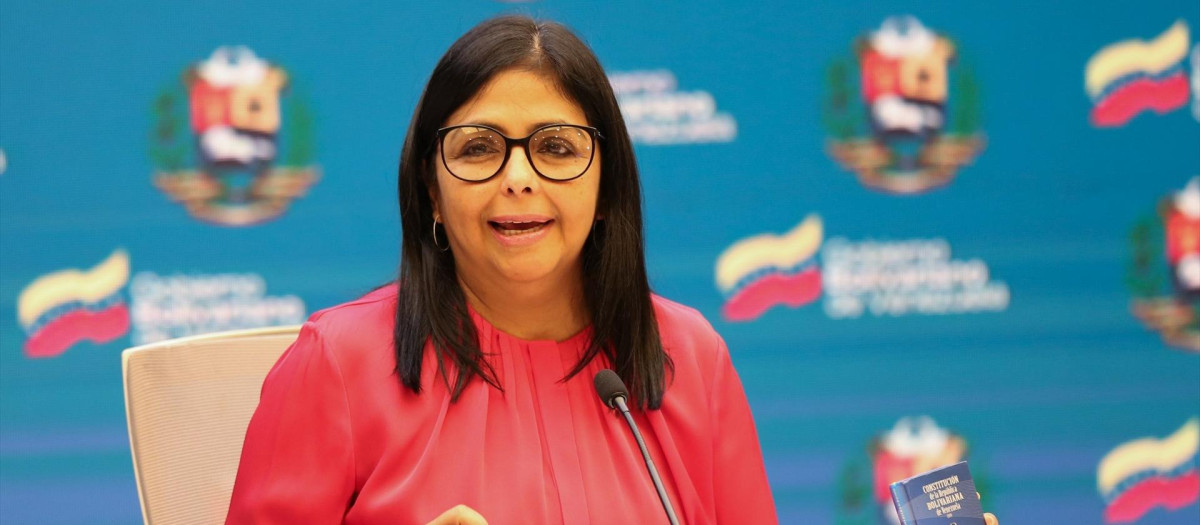 La vicepresidenta y ministra del Petróleo de Venezuela, Delcy Rodríguez. 

Zurimar Campos/Prensa Miraflores / DPA
07/5/2021 ONLY FOR USE IN SPAIN