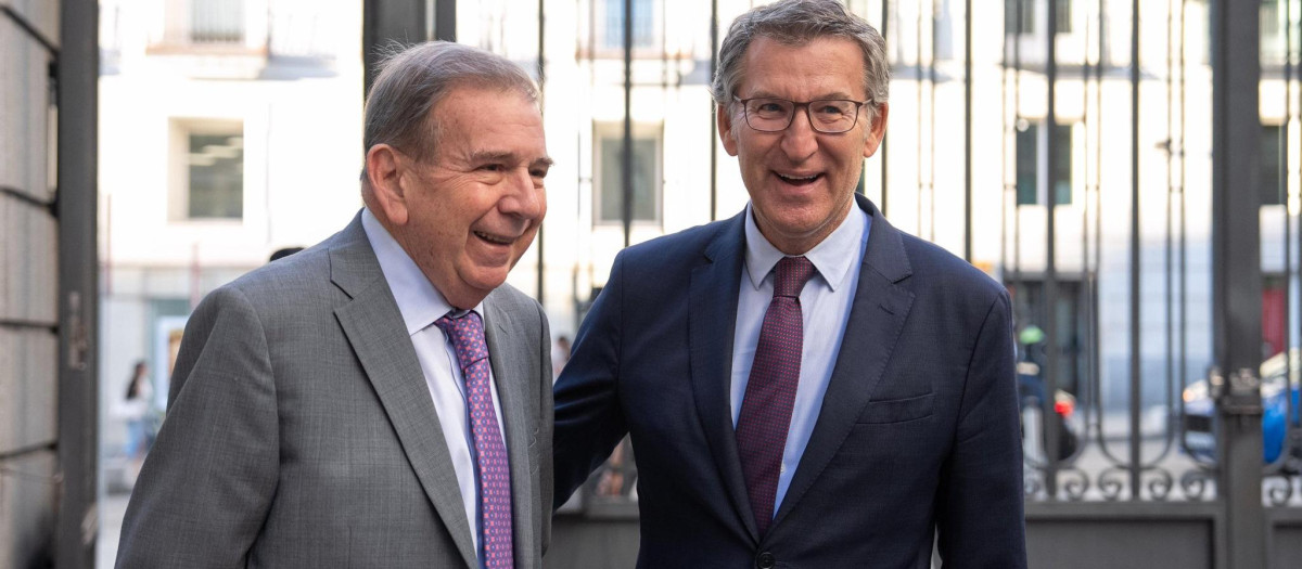 Alberto Núñez Feijóo con Edmundo González
