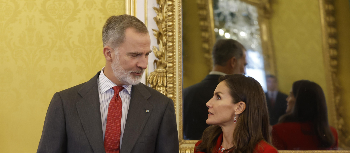 Los Reyes, en el Palacio Real