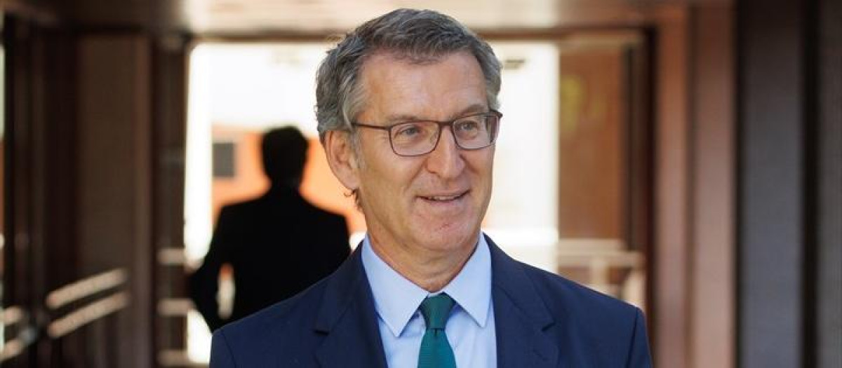 El presidente del PP, Alberto Núñez Feijóo