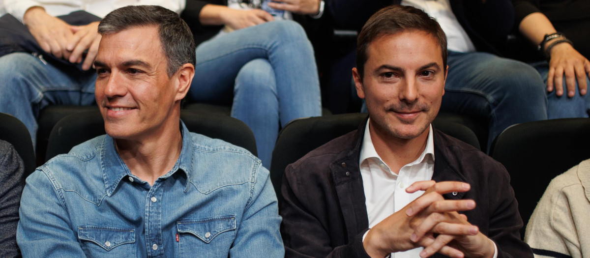 Pedro Sánchez y Juan Lobato