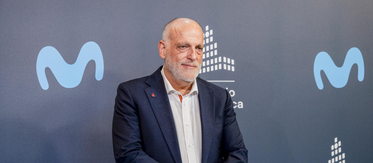 Javier Tebas, presidente de LaLiga, en una imagen de archivo