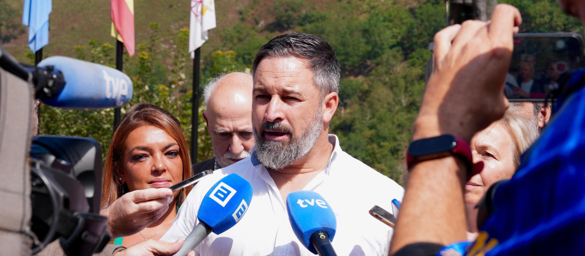 El presidente de Vox, Santiago Abascal