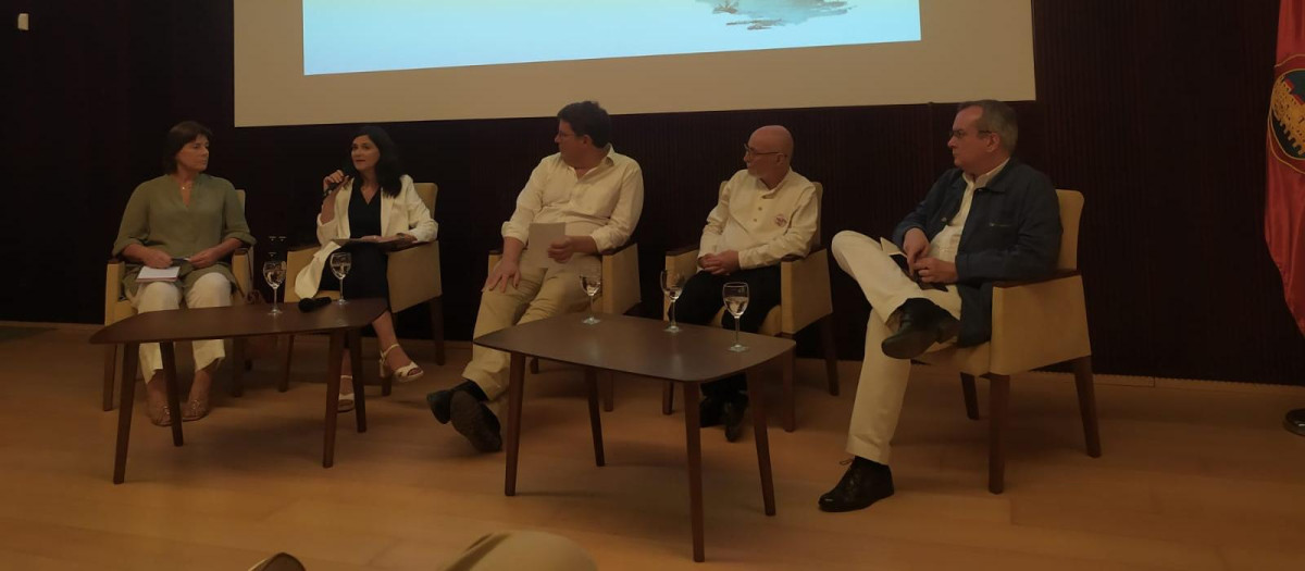 María Ángeles Jordano, Carmen de Prado, Pablo Longoria, Bartolomé Olivares y Jesús Cabrera