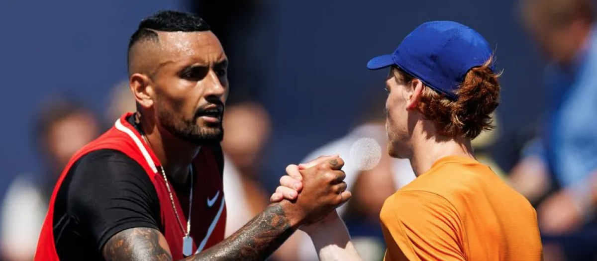 Jannik Sinner y Nick Kyrgios, en una imagen de archivo