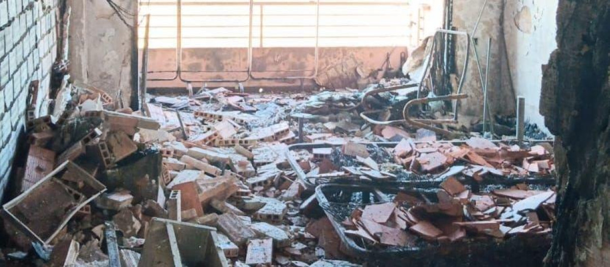 Incendio en el Hotel Sidi Saler de Valencia
