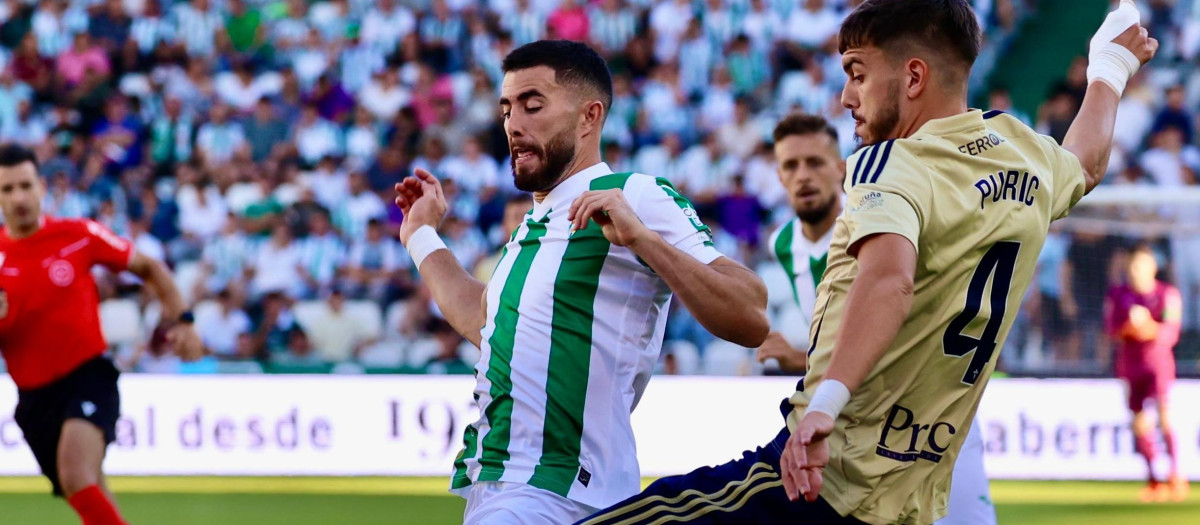 Jacobo, en un lane del partido