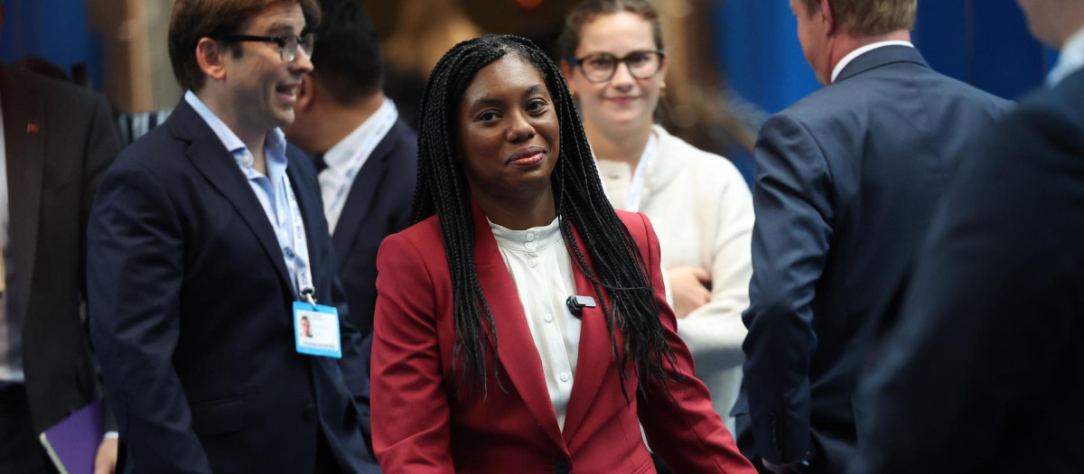 Kemi Badenoch en la Conferencia del Partido Conservador en Birmingham