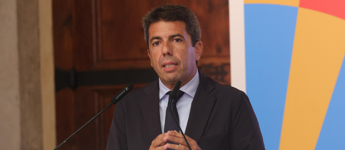 El presidente de la Generalitat Valenciana, Carlos Mazón, este lunes