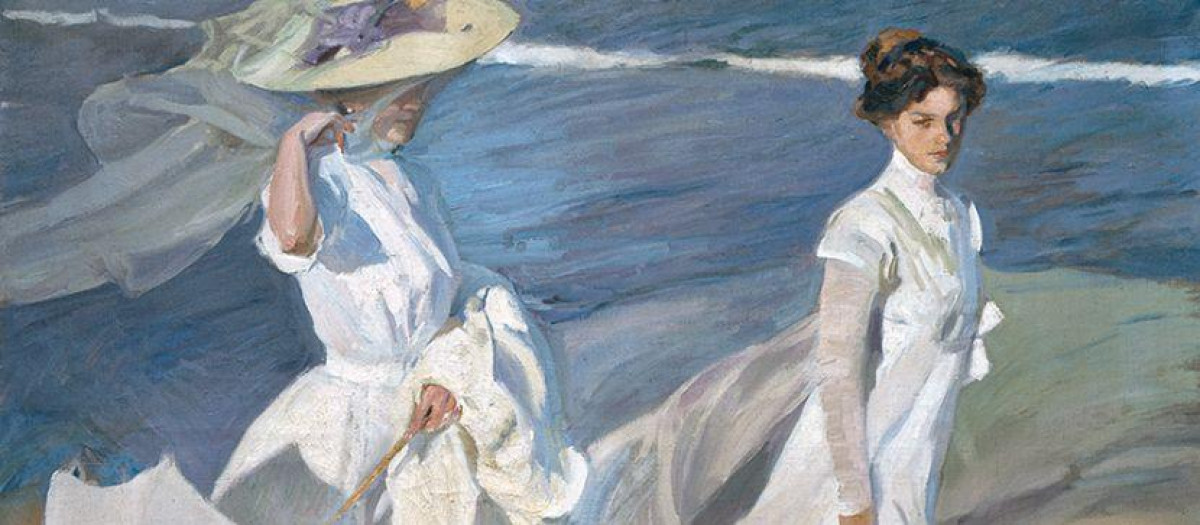 'Paseo a orillas del mar', una de las obras maestras del Museo Sorolla