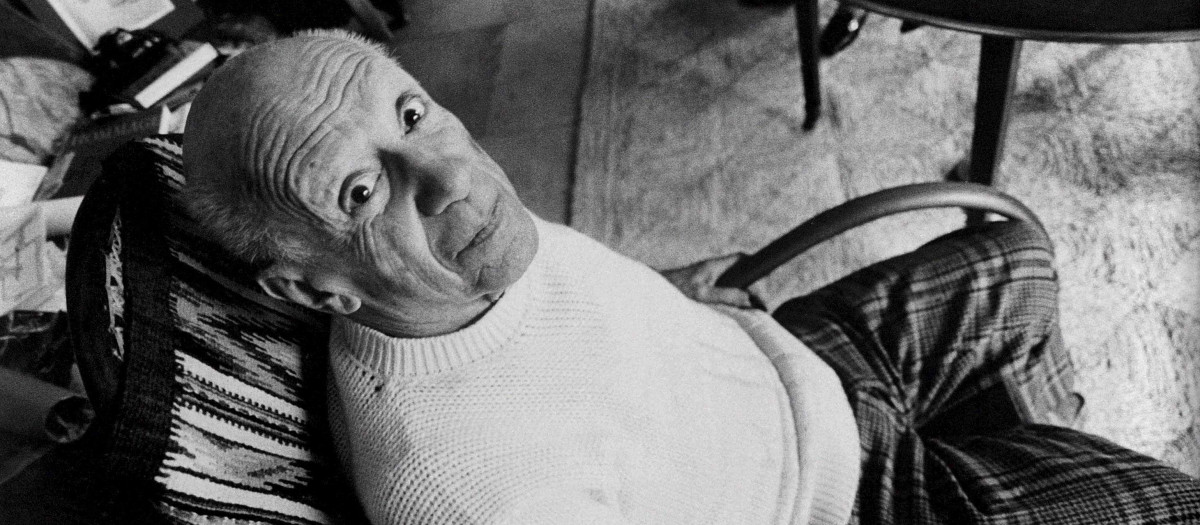 Pablo Picasso retratado en 1971