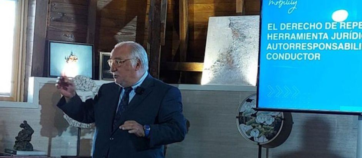 Pere Navarro durante las jornadas de seguridad vial