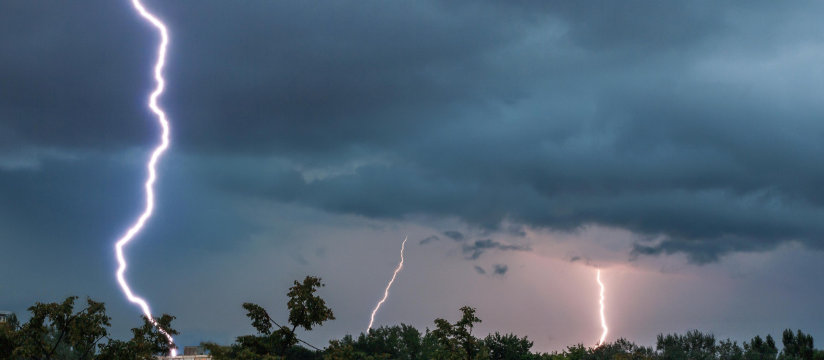 Imagen de una tormenta eléctrica
