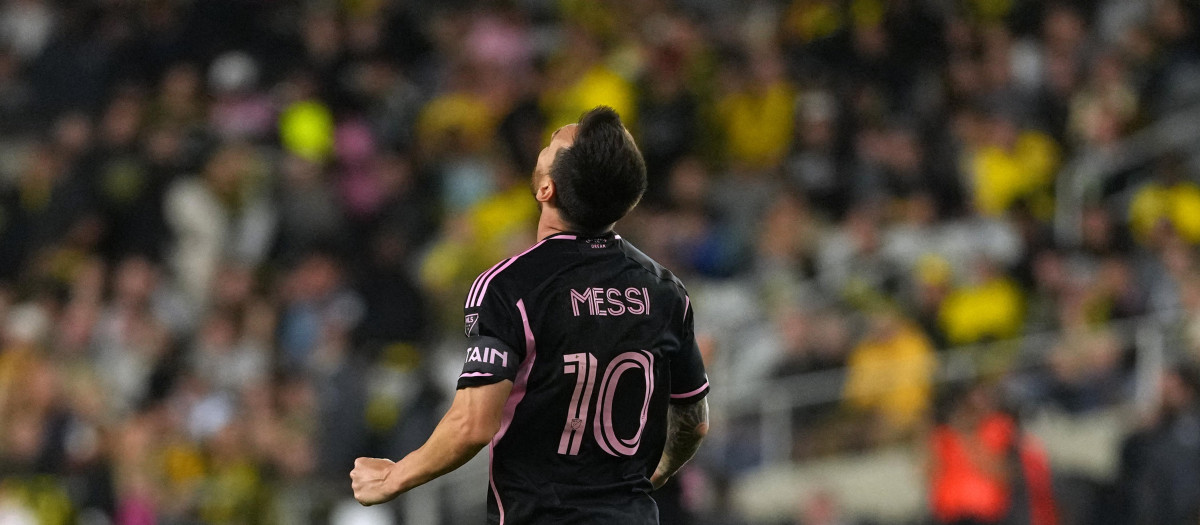 Leo Messi tras ganar la MLS Supporters' Shield