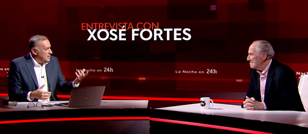 Xabier Fortes entrevistó a su padre en La Noche en 24H