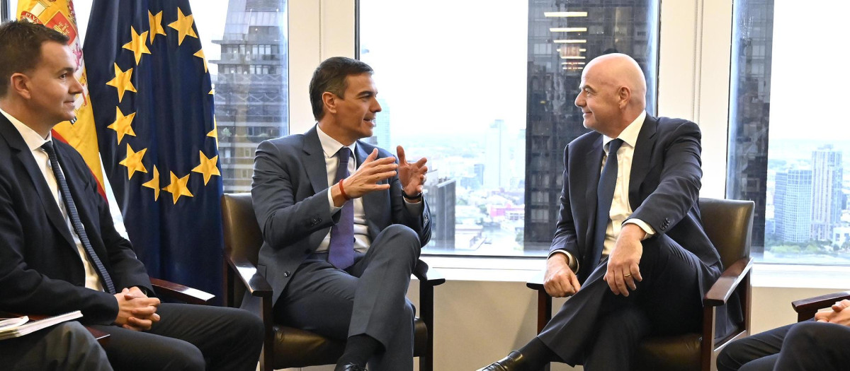 Sánchez e Infantino coincidieron hace solo unas semanas en Nueva York