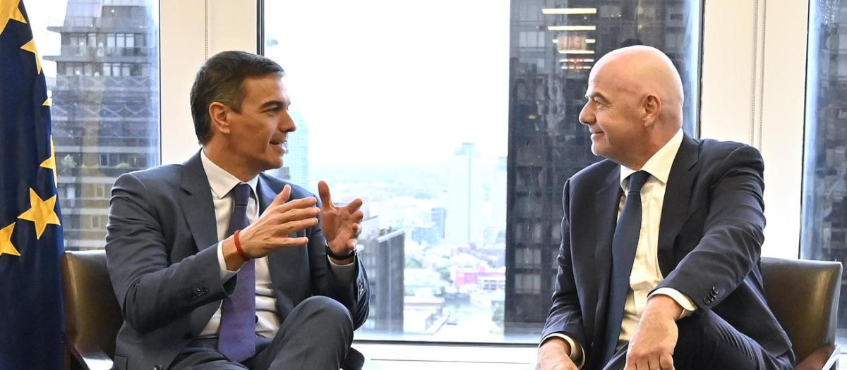 Sánchez e Infantino coincidieron hace solo unas semanas en Nueva York