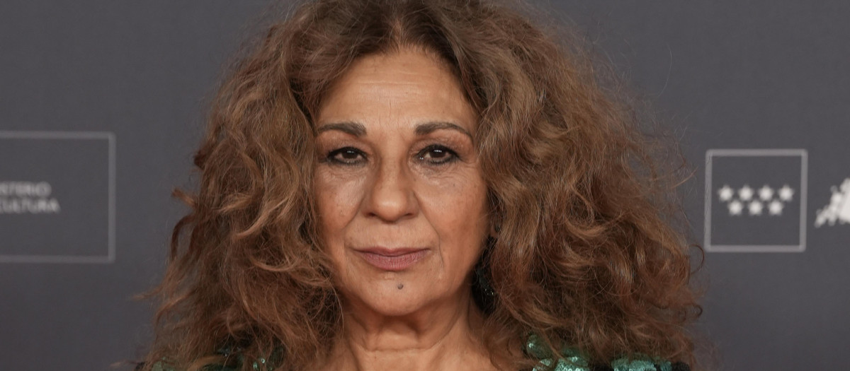 Singer Lolita Flores at photocall for Iris awards in Madrid on Tuesday, 16 January 2024.