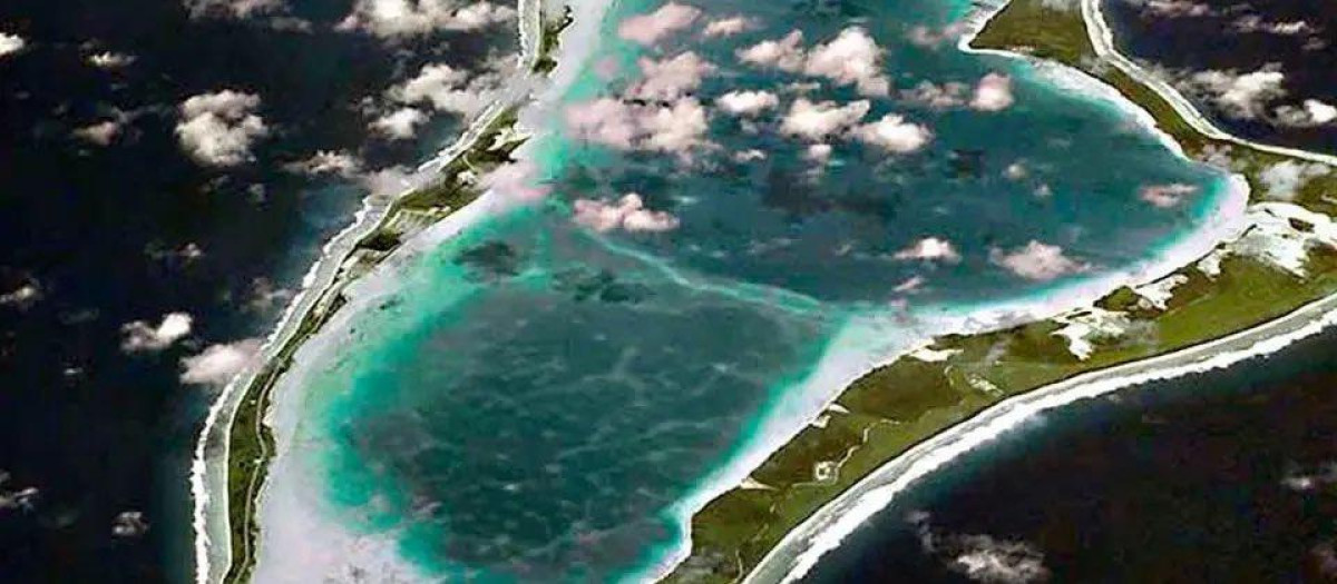 Las islas Chagos en mitad del océano Índico