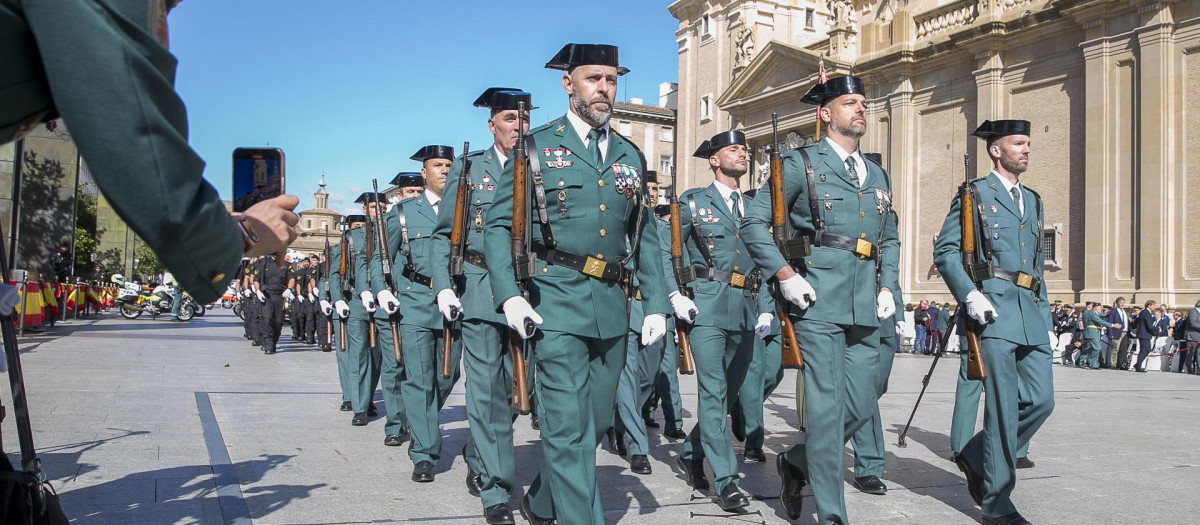 Acto de celebración de la patrona de la Guardia Civil, la Virgen del Pila
