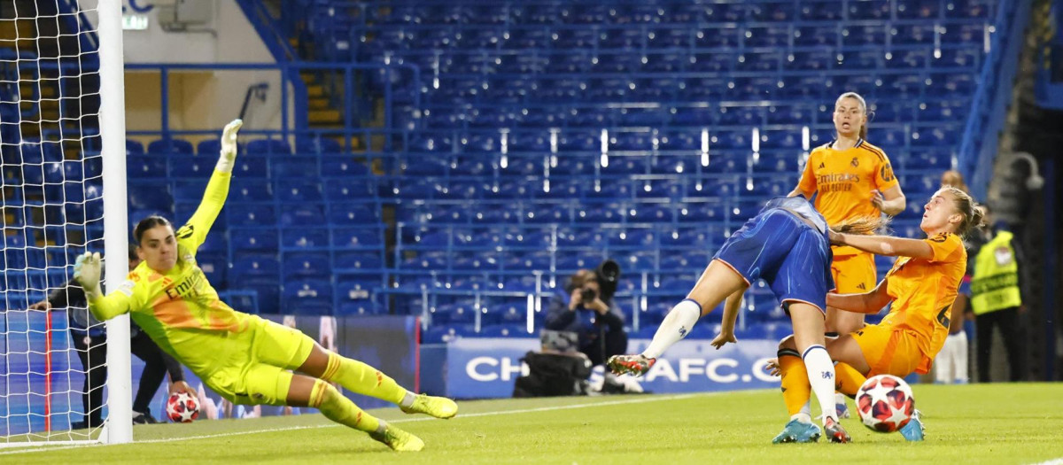 Imagen del encuentro entre el Chelsea y el Real Madrid