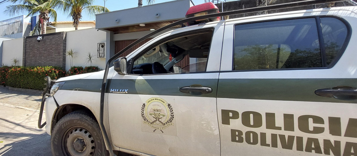 Un coche de la policía boliviana. Imagen de archivo