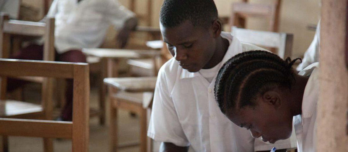 Dos universitarios africanos, en una imagen de archivo